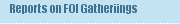 Reports on FOI Gatheriings